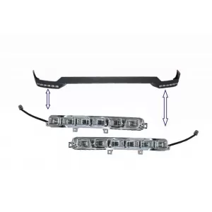 image-31-LED DRL za produžetak Spojler za branik prednjeg branika pogodan za Mercedes G-klasu W463 (1989-2017)