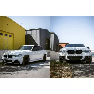 Front Bumper Spoiler suitable for BMW 3 Series F30 Sedan F31 Touring (2011-up) M Design Piano Black Edition