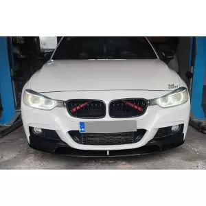 Spoiler pare-chocs avant pour BMW 3 F30 Berline F31 Touring 2011+ M Look Noir brillant-image-6340187