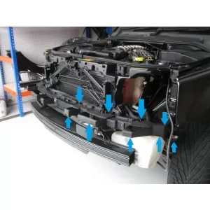 Предна Броня Вътрешен опорен панел Фарове LED DRL скоба, подходяща за Land Range Rover Спорт L320 (2005-2013)-image-6026388