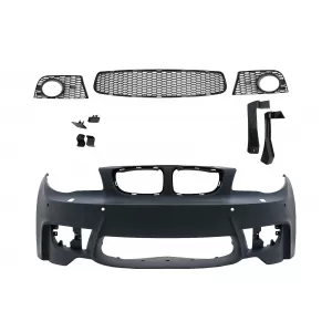 Front Bumper suitable for BMW 1 Series E81 E82 E87 E88 (2004-2011) 1M Design with SRA PDC