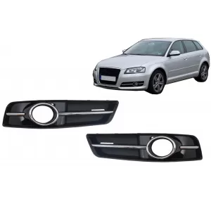 image-45-Nebelscheinwer abdeckungen Seitengitter für AUDI A3 Facelift 8P1 08-12 S3 Sline Design