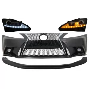 image-70-Lökhárító spoiler LEXUS IS XE20 06-13 IS F Facelift XE30 14+ modellekhez, LED fényszóró