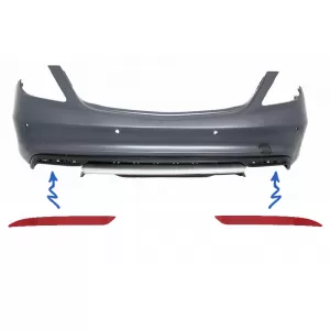 image-3-Hátsó lökhárító fényvisszaverő prizma Mercedes Benz W222 S-osztály, GLE W166, C292, GLC 63 X253, C217 AMG Design
