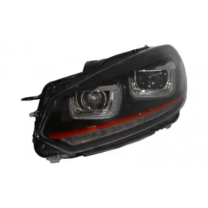Stoßstange für VW Golf VI 6 08-13 Scheinwerfer LED Dynamisches GTI Look-image-6023269