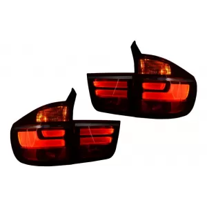 LED Taillights suitable for BMW X5 E70 (2007-2010) Light Bar LCI Facelift Design