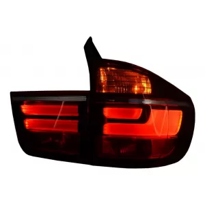 LED Taillights suitable for BMW X5 E70 (2007-2010) Light Bar LCI Facelift Design
