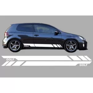image-46-Seitenaufkleber Aufkleber Vinyl Weiß Für VW Golf 5 6 7  V VI VII 2003+