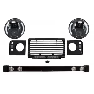 image-4-Első lökhárító csomag Land Rover Defender 90 110 (1990-2016), SVX Dizájn, 7 colos CREE LED fényszóró Angel Eye