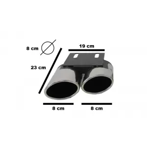 Diffusor für Audi A3 8V Schrägheck Sportback 12-15 Auspuff S3 Quad Look-image-6024260