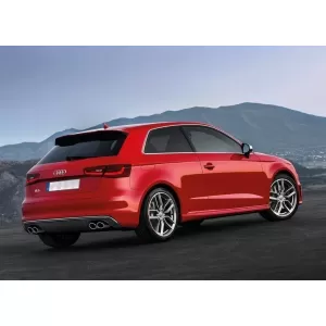 Diffusor für Audi A3 8V Schrägheck Sportback 12-15 Auspuff S3 Quad Look-image-6024261