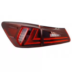 Hátsó lámpa Full LED LEXUS IS XE20 (2006-2012) fénycső Facelift New XE30 piros-átlátszó-image-6025902