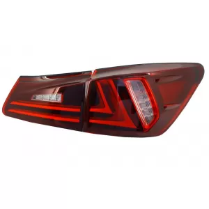 Hátsó lámpa Full LED LEXUS IS XE20 (2006-2012) fénycső Facelift New XE30 piros-átlátszó-image-6025903