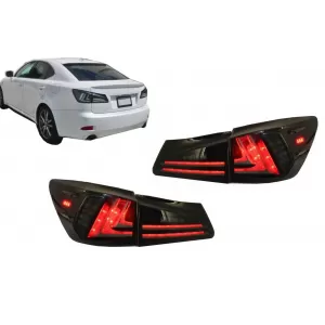 image-55-Rücklichter Voll LED für LEXUS IS XE20 06-12 Lichtleiste Facelift New XE30 Smoke