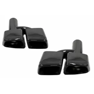Pachet Exterior Complet cu Ornamente Evacuare Negre compatibil cu Mercedes E-Class W212 (2009-2013) E63 Design-image-6024765