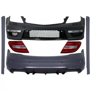 image-21-C63 Dizájn Body Kit MERCEDES C-osztály W204 C204 facelift modellekhez, LED hátsó lámpával