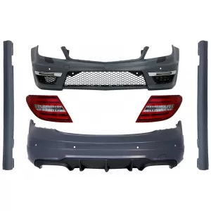 image-67-Body Kit prikladan za Mercedes C-Class W204 C204 Facelift (2007-2015) s LED stražnjim svjetlima