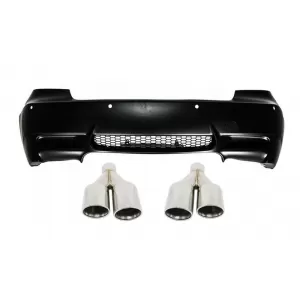 image-4-Hátsó lökhárító BMW 3 E92 / E93 (2006-2010), M3 Dizájn, Quad kipufogóvéggel