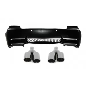 image-70-Stražnji Branik prikladan za BMW serije 3 E92 E93 (2006-2010) M3 Dizjan s crnim četverostrukim vrhovima prigušivača ispuha