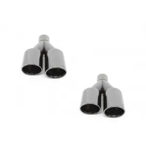 Heckstoßstange für BMW 3 E92 E93 06-10 M3 Look Schwarz Quad Auspuff-image-6025347