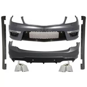image-22-C63 Design Body Kit MERCEDES C-osztály W204 Facelift T-Modell S204 modellekhez, kipufogóvégekkel