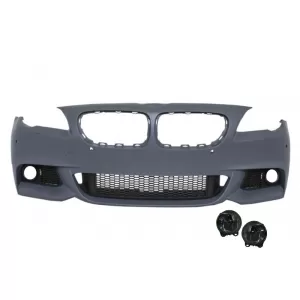 image-77-Első lökhárító BMW F10 F11 5 (2011-2014), M-Technik Dizájn, füst színű ködlámpákkal