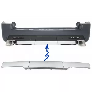 image-0-Hátsó lökhárító betét Land Rover Range Rover Sport (2005-2013) L320 Autobiography Design ezüst