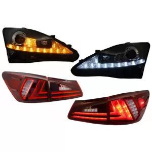 image-15-LED nappali menetfényes fényszórók futófényes irányjelzővel és teljes LED hátsó lámpák LEXUS IS XE20 (2006-2013) modellekhez, Facelift XE30 Dizájn