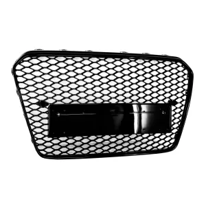 Badgeless Front Grille suitable for Audi A5 8T (2012-2015) RS Design Piano Black