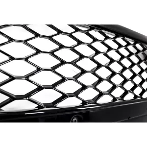 Badgeless Front Grille suitable for Audi A4 B8 (2008-2011) RS4 Design Piano Black