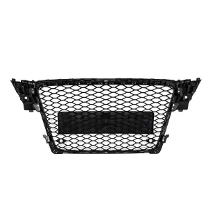 Badgeless Front Grille suitable for Audi A4 B8 (2008-2011) RS4 Design Piano Black
