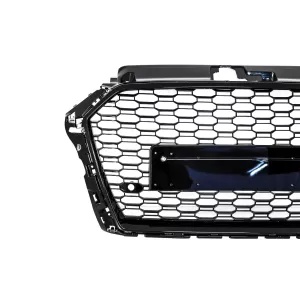 Badgeless Front Grille suitable for Audi A3 8V Facelift (2017-2018) RS3 Design Piano Black