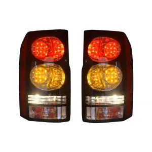 LED Rücklichter für Rover Discovery 3 & 4 04-16 Schwarz Umwandlung in Facelift Look-image-6026481