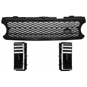 image-8-Hűtőrács és oldal légbeömlők Land Rover Range Rover Vogue III (L322) (2006-2009) modellekhez, Fekete-szürke Autobiography Supercharged verzió