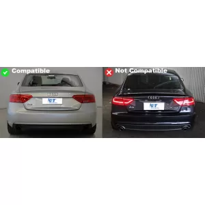 Hátsó lökhárító diffúzor kipufogóvégekkel Audi A5 8T 4 ajtós 2012-2015, S5 Dizájn-image-6032042