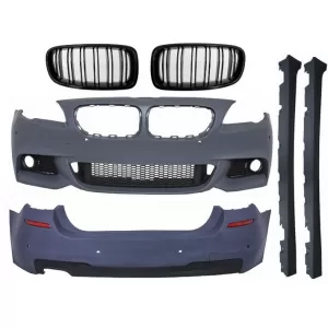image-56-Pachet Complet cu Grile Centrale compatibil cu BMW Seria 5 F11 Touring (2010-2014) Negru Lucios M Design