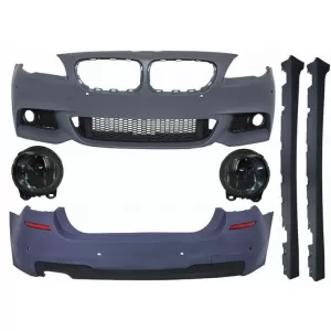 image-72-Complete Body Kit with Fog Light Projectors Smoke suitable for BMW F11 (2010-2014) M Design Black