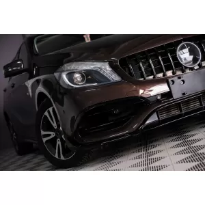 Body Kit für Mercedes A W176 12-18 A45 Look Spoiler Splitter Lamellen Aero-image-6101485