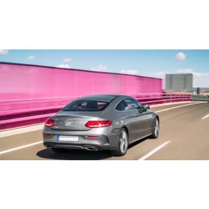 Heckdiffusor für Mercedes C-Klasse C205 A205 Coupé Cabriolet 14-19 C63 Look-image-6032867