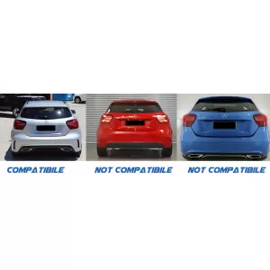 Rear Bumper Splitters Fins suitable for Mercedes A-Class W176 (2012-2018) A45 Aero Edition Look