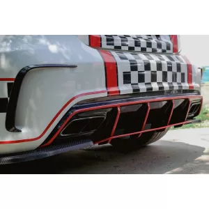 Rear Bumper Splitters Fins suitable for Mercedes A-Class W176 (2012-2018) A45 Aero Edition Look