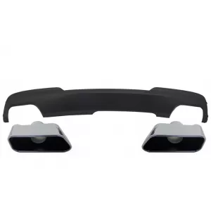 image-36-Dupla kipufogóvég diffúzor Sport M-Tech 550i dizájn kipufogóvégekkel BMW F10 F11 2011-2017 modellekhez