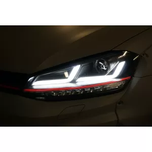 Osram Full LED Scheinwerfer für VW Golf 7 VII 12-17 rot GTI Upgrade für Halogen-image-6028678