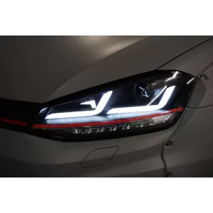 Osram Full LED Scheinwerfer für VW Golf 7 VII 12-17 rot GTI Upgrade für Halogen-image-6028679