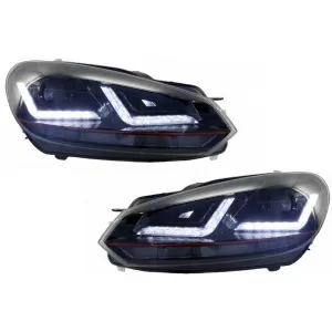 Osram Xenon Scheinwerfer für VW Golf 6 VI 08-12 Rote GTI LED Dynamic Sequential-image-6028764