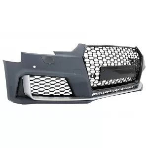 Stoßstange für Audi A4 B9 8W 2016-2018 Quattro RS4 Look Bienenwabe Gitter Unterlippe-image-6033380