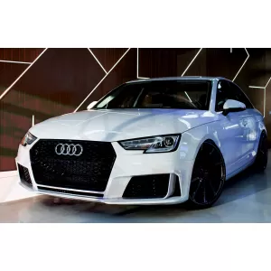 Stoßstange für Audi A4 B9 8W 2016-2018 Quattro RS4 Look Bienenwabe Gitter Unterlippe-image-6033431