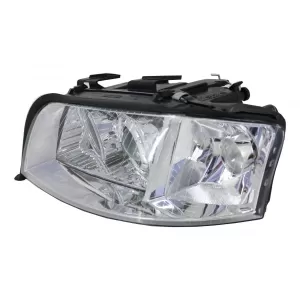 Faruri Xenon compatibil cu Audi A6 4B C5 (2001-2004) Angel Eyes Crom-image-6030486