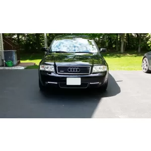 Faruri Xenon compatibil cu Audi A6 4B C5 (2001-2004) Angel Eyes Crom-image-6030503