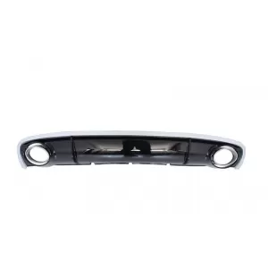Bara Fata cu Difuzor Bara Spate si Ornamente Evacuare compatibil cu Audi A4 B8 Facelift (2012-2015) Sedan Avant RS4 Design-image-6031031